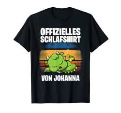 Offizielles Schlafshirt von Johanna - Personalisiert T-Shirt von Personalisiertes Schlaf Outfit & Schlafen Sprüche