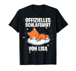 Offizielles Schlafshirt von Lisa - Personalisiert T-Shirt von Personalisiertes Schlaf Outfit & Schlafen Sprüche