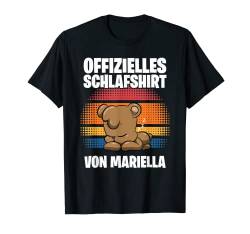 Offizielles Schlafshirt von Mariella - Personalisiert T-Shirt von Personalisiertes Schlaf Outfit & Schlafen Sprüche