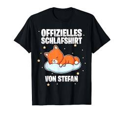 Offizielles Schlafshirt von Stefan - Personalisiert T-Shirt von Personalisiertes Schlaf Outfit & Schlafen Sprüche