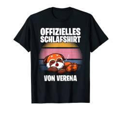 Offizielles Schlafshirt von Verena - Personalisiert T-Shirt von Personalisiertes Schlaf Outfit & Schlafen Sprüche