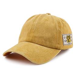 Pesaat Kinder Kappe mädchen Baseball Cap Junge Schirmmütze Sommer Sonnenschutz mütze Kids Cap für 2-6Jahen mit UV-Schutz(Gelb) von Pesaat