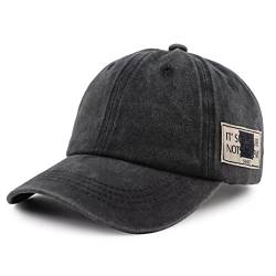 Pesaat Kinder Kappe mädchen Baseball Cap Junge Schirmmütze Sommer Sonnenschutz mütze Kids Cap für 2-6Jahen mit UV-Schutz(Schwarz) von Pesaat