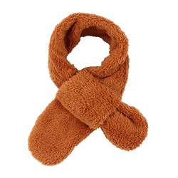 Warmer Fleece Schal für Baby Kinder Winter Rundschal aus Plüsch Dick loop schal Mädchen Jungen schlauchschal für 1-10Jahren(Caramel) von Pesaat