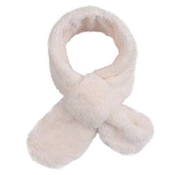 Warmer Fleece Schal für Baby Kinder Winter Rundschal aus Plüsch Dick loop schal Mädchen Jungen schlauchschal für 1-10Jahren(White) von Pesaat