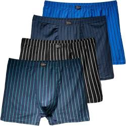 4er oder 8er Pack Herren Boxershorts von 3XL bis 10XL Enganligend Unterwäsche Unterhose Übergröße Baumwolle 4XL-4er Pack Mix 5 von Pesail