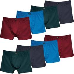 4er oder 8er Pack Herren Boxershorts von 3XL bis 10XL Enganligend Unterwäsche Unterhose Übergröße Baumwolle 4XL-8er Pack Mix 4 von Pesail