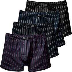 4er oder 8er Pack Herren Boxershorts von 3XL bis 10XL Enganligend Unterwäsche Unterhose Übergröße Baumwolle 6XL-4er Pack Mix 3 von Pesail