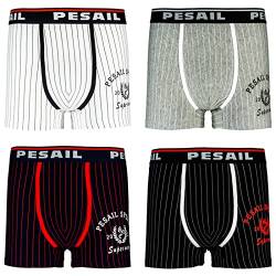 Herren Boxershorts Baumwolle Unterwäsche Unterhosen Männer Men (Lager 15, Größe XXL, 10er Pack) von Pesail