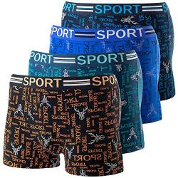 Herren Boxershorts Unterwäsche Unterhose Retroshorts Baumwolle M L XL XXL M 5er Pack von Pesail
