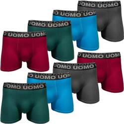 Pesail 5er Pack Herren Boxershorts aus Baumwolle Größe M - 6XL Unterwäsche Unterhose Übergröße Retroshorts 2XL-5er Pack Farbmix 1 von Pesail