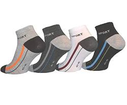 Pesail Sneaker Socken Sportsocken Freizeitsocken Damen und Herren aus Baumwolle Kurzsocken Kurz 6/12 / 18/24 / 48 Paar 39-42 ; 43-46 (12, 39-42) von Pesail