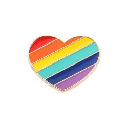 Regenbogen-Anstecknadeln, Emaille-Anstecknadel, Regenbogen-Emaille, Kleidung, Taschen, Accessoires, Geschenke, Männer und Frauen, Dekorationen, Pins für Kleidung, Hut, Schal, Rucksäcke, Einheitsgröße von Pessrrtewg