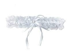 Pet-Jos Brautstrumpfband mit weißer Spitze, Strumpfband für die Braut, Hochzeitsstrumpfband, Geschenk für Braut von Pet-Jos