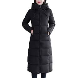 Petalum Damen Winterjacke Lang Winddicht Wintermantel Steppmantel Slim Fit Winter Parka Wasserdicht Daunenjacke von Petalum