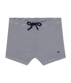 Petit Bateau Baby Jungen A09WT Badehose, Medieval/Marshmallow, 6 Monate von Petit Bateau