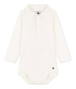 Petit Bateau Baby Jungen Langarm-Body mit Rollkragen, Weiss Marshmallow, 18 Monate von Petit Bateau