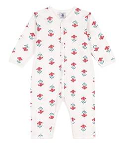 Petit Bateau Baby Jungen Pyjama ohne Fuß für einen guten Schlaf, Weiss Marshmallow / Mehrfarbig, 6 Monate von Petit Bateau