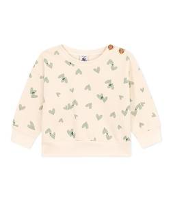 Petit Bateau Baby Jungen Sweatshirt, Weiss Avalanche / Grün Paul, 18 Monate von Petit Bateau