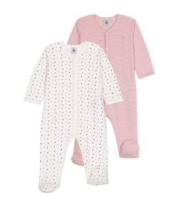 Petit Bateau Baby-Mädchen A09SO Pyjama zum Schlafen gut, Variante 1, 18 Mois (2er Pack) von Petit Bateau