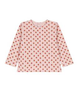 Petit Bateau Baby Mädchen Langarm-T-Shirt, Rosa Saline / Mehrfarbig, 12 Monate von Petit Bateau