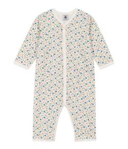 Petit Bateau Baby Mädchen Pyjama ohne Fuß für einen guten Schlaf, Weiss Marshmallow / Mehrfarbig, 3 Jahre von Petit Bateau