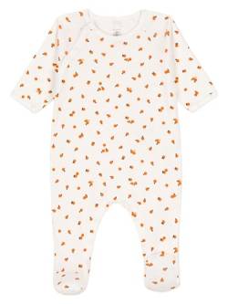 Petit Bateau Baby Mädchen Pyjama zum Schlafen gut, Weiss Marshmallow / Mehrfarbig, 0 Monate von Petit Bateau