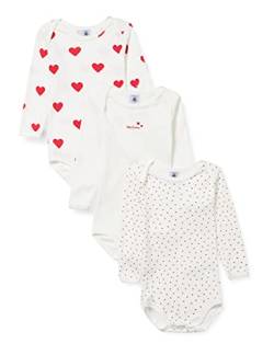 Petit Bateau Baby MädchenGestreifter Body mit langen Ärmeln (3er Pack) , Variante 1, 3 Jahre von Petit Bateau