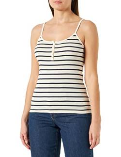 Petit Bateau Damen Hemden aufhängen, Weiss Avalanche / Blau Smoking, S von Petit Bateau