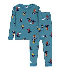 Petit Bateau Jungen Pyjama, Blau Polochon / Mehrfarbig, 2 Jahre von Petit Bateau