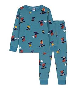 Petit Bateau Jungen Pyjama, Blau Polochon / Mehrfarbig, 6 Jahre von Petit Bateau