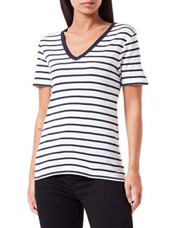 Petit Bateau Mädchen A05Y2 T-Shirt, Marshmallow/Smoking, S von Petit Bateau