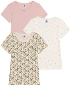 Petit Bateau Mädchen A0A3R T-Shirt, Variante 1, 10 Jahre (3er Pack) von Petit Bateau