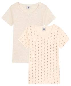 Petit Bateau Mädchen A0A4L T-Shirt, Variante 1, 8 Jahre (2er Pack) von Petit Bateau