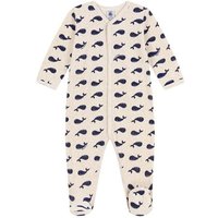 Petit Bateau Strampler Petit Bateau Baby-Strampler aus Samt mit Walmotiv von Petit Bateau