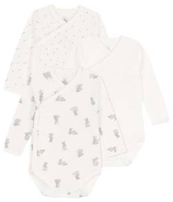 Petit Bateau Unisex Baby A09uz Body, Variante 1, 12M 74cm (3er Pack) von Petit Bateau