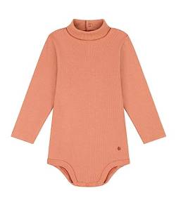 Petit Bateau Unisex Baby Langarm-Body mit Rollkragen, Rosa Sienna, 12 Monate von Petit Bateau