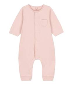 Petit Bateau Unisex Baby Langer Overall, Rosa Saline, 0 Monate von Petit Bateau