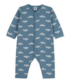 Petit Bateau Unisex Baby Pyjama ohne Fuß für einen guten Schlaf, Blau Rover / Weiss Marshmallow, 3 Jahre von Petit Bateau