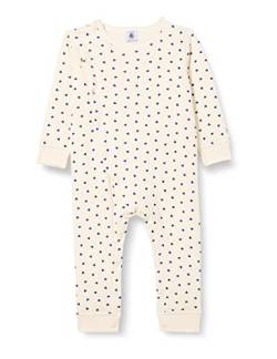 Petit Bateau Unisex Baby Pyjama ohne Fuß für einen guten Schlaf, Weiss Avalanche / Blau Newbleu, 3 Jahre von Petit Bateau