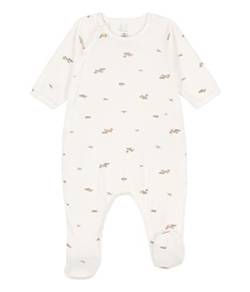 Petit Bateau Unisex Baby Pyjama zum Schlafen gut, Weiss Marshmallow / Mehrfarbig, 0 Monate von Petit Bateau