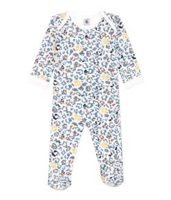 Petit Bateau Unisex Baby Pyjama zum Schlafen gut, Weiss Marshmallow / Mehrfarbig, 3 Monate von Petit Bateau