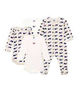 Petit Bateau Unisex Baby Sleep Well Pyjamas und 3 Bodys, Variante 1, 12 Monate von Petit Bateau