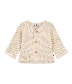 Petit Bateau Unisex Baby Strickjacke, Weiss Avalanche, 6 Monate von Petit Bateau