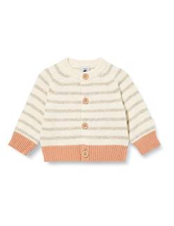 Petit Bateau Unisex Baby Strickjacke, Weiss Marshmallow / Mehrfarbig, 6 Monate von Petit Bateau