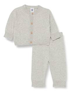 Petit Bateau Unisex Baby2-teiliges Set (2er Pack) , Grau Beluga Chine, 0 Monate von Petit Bateau