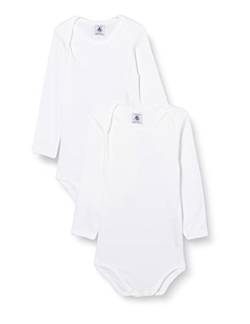 Petit Bateau Unisex BabyGestreifter Body mit langen Ärmeln (2er Pack) , Variante 1, 18 Monate von Petit Bateau