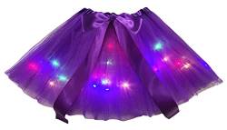 Petitebelle Einfarbige LED-Lichter, Tüll-Tutu, violett, Einheitsgröße von Petitebelle