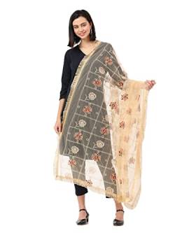Petrichor Women's Embellished Fashion Designer Net Dupatta Scarf for Women/Girls (Length: 2.2 meters, Made in India) von Petrichor