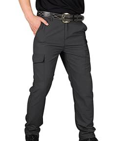 Cargohose Herren Freizeithose Herren Lang Zip Cargo Hose Mens Cargo Pants Herr Cargo-Hosen Cargo-Hose Zipp-Off-Cargohose Combat Cargo Hose Cargo Männer Hosen Cargo Pant Herren-Cargohosen Schwarz L von Peuignao